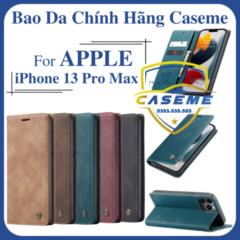 Bao da cao cấp dành cho iPhone 13 Pro Max dạng ví chính hãng Caseme