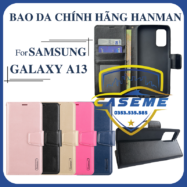 Bao da dạng ví dành cho Samsung Galaxy A13 Hanman có quai cài