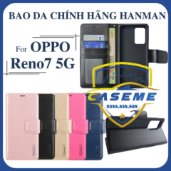 Bao da dạng ví dành cho OPPO Reno7 5G Hanman có quai cài
