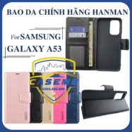 Bao da dạng ví dành cho Samsung Galaxy A53 5G Hanman có quai cài