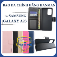 Bao da dạng ví dành cho Samsung Galaxy A23 Hanman có quai cài