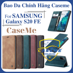 Bao da cao cấp dành cho Samsung Galaxy S20 FE dạng ví chính hãng Caseme