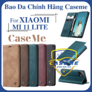 Bao da cao cấp dành cho Xiaomi Mi 11 Lite dạng ví chính hãng Caseme