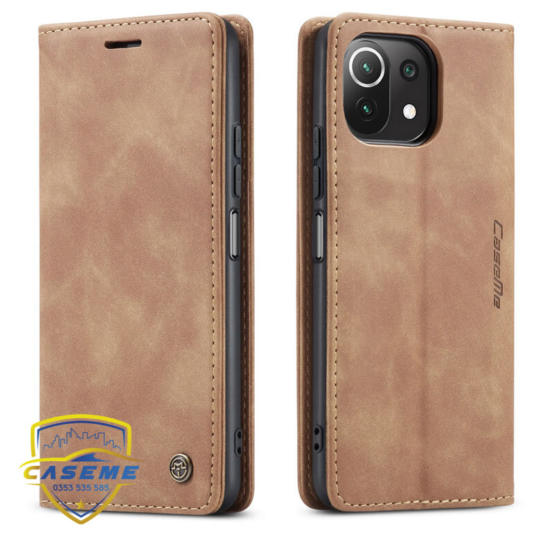 Caseme 013 Xiaomi Mi 11 Lite Case Brown 1