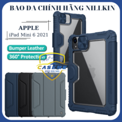 Bao da dành cho iPad Mini 6 – 8.3 inch 2021 có nắp bảo vệ camera chính hãng Nillkin Bumper Leather