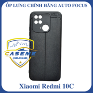 Ốp lưng Auto Focus dành cho Xiaomi Redmi 10C silicon vân da