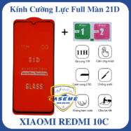 Kính cường lực 21D dành cho Xiaomi Redmi 10C full màn hình