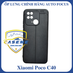 Ốp lưng Auto Focus dành cho Xiaomi POCO C40 silicon vân da