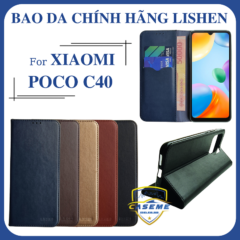 Bao da dạng ví dành cho Xiaomi POCO C40 chính hãng Lishen