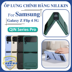Bao da Samsung Galaxy Z Flip4 5G chính hãng Nillkin Qin Vegan