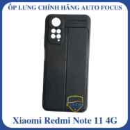 Ốp lưng Auto Focus dành cho Xiaomi Redmi Note 11 4G silicon vân da
