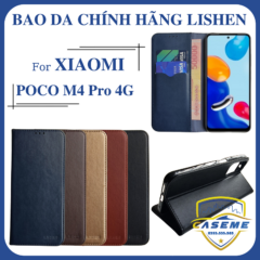 Bao da dạng ví dành cho Xiaomi POCO M4 Pro 4G chính hãng Lishen