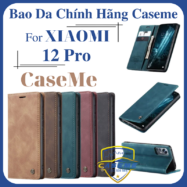 Bao da cao cấp dành cho Xiaomi 12 Pro dạng ví chính hãng Caseme