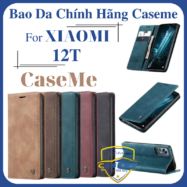 Bao da cao cấp dành cho Xiaomi 12T dạng ví chính hãng Caseme