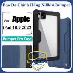 Bao da dành cho iPad 10.9 2022 (Gen 10) có nắp bảo vệ camera chính hãng Nillkin Bumper Leather