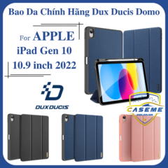 Bao da dành cho iPad 10.9 2022 (Gen 10) có khay đựng bút chính hãng Dux Ducis Domo