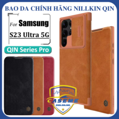 Bao da dành cho Samsung Galaxy S23 Ultra chính hãng Nillkin QIN