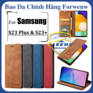 Bao da dành cho Samsung Galaxy S23 Plus dạng ví Forwenw cao cấp