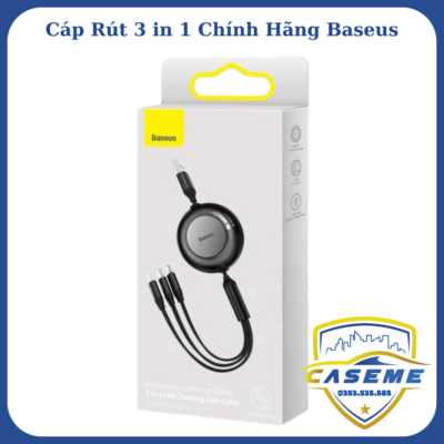 Cap Sac Day Rut 3 In 1 Fast Charging Data Cable Usb To Lightning Micro Usb Type C 3 5a 1 1m Chinh Hang Baseus (1)