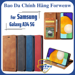 Bao da dành cho Samsung Galaxy A34 5G dạng ví Forwenw cao cấp