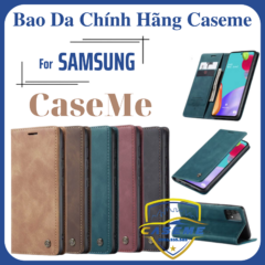Bao da Samsung Galaxy A73 dạng ví cao cấp chính hãng Caseme