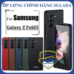 Ốp lưng da dành cho Samsung Galaxy Z Fold5 chính hãng SULADA cao cấp