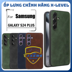 Ốp lưng da cho Samsung Galaxy S24+ (Plus) chính hãng X-Level cao cấp