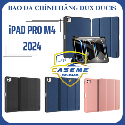 Bao Da Danh Cho Ipad Pro 11 Inch M4 2024 Chinh Hang Dux Ducis Domo Series Co Khe Cam But (1)