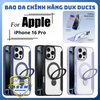 Bao Da Skin X Pro Danh Cho Iphone 16 Pro Chinh Hang Dux Ducis