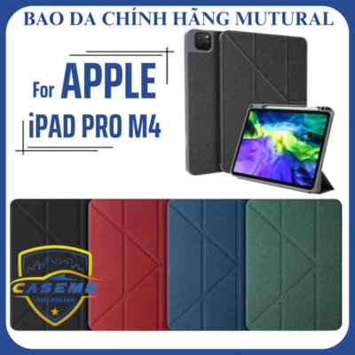 Bao Da Ipad Pro M4 11 Inch 2024 Chinh Hang Mutural Kem Khay Dung But (1)