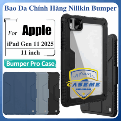 Bao Da Danh Cho Ipad Gen 11 11 0 2025 Co Nap Bao Ve Camera Chinh Hang Nillkin Bumper Leather (1)