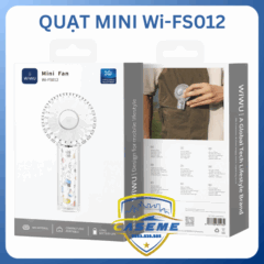 Quạt Mini Wi-FS012 – Sự Lựa Chọn Hoàn Hảo Cho Mùa Hè Nóng Bức Chính Hãng WIWU