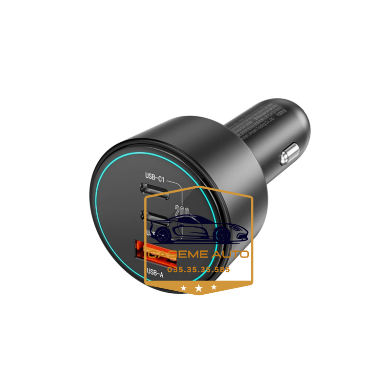 Tau Sac Nhanh Wiwu Exeed 200w Wi Qc026 3 Cong Sac Usb A Usb C Qcpd Sac Nhanh Cho Xe Hoi (4)