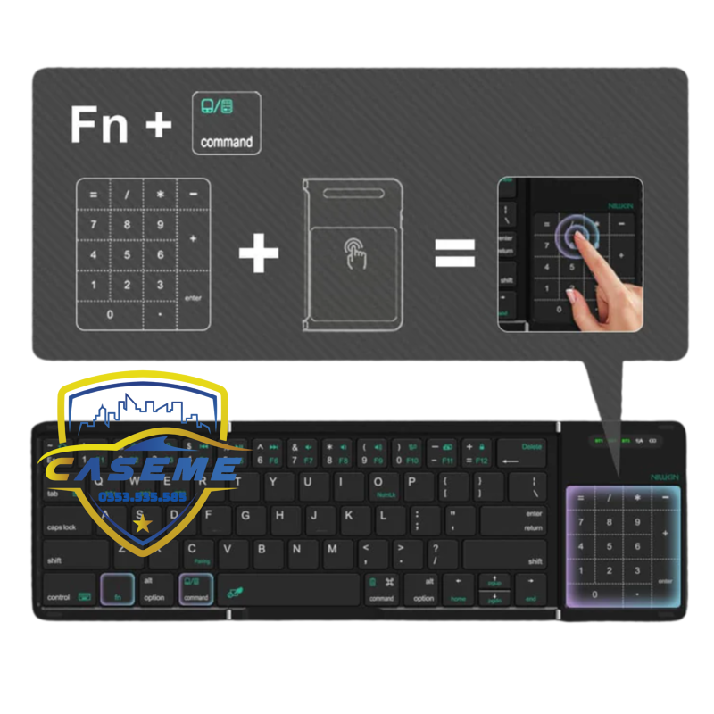 Ban Phim Bluetooth Gap Gon Nillkin Cube Touchpad (19)