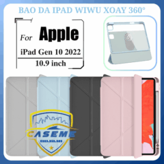 Bao da dành cho iPad Gen 10 2022 10.9 inch chính hãng WiWU xoay 360 độ 2 trong 1 – từ tính, bảo vệ toàn diện