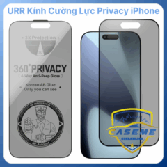 Kính Cường Lực URR iPhone 17 360° Privacy 9H – Chống Nhìn Trộm, Siêu Mỏng 0.26mm