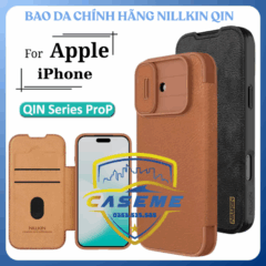 Bao da Nillkin Qin ProP iPhone 17 sang trọng chống sốc bảo vệ 360 độ