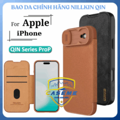 Bao da Nillkin Qin ProP iPhone Air sang trọng chống sốc bảo vệ 360 độ