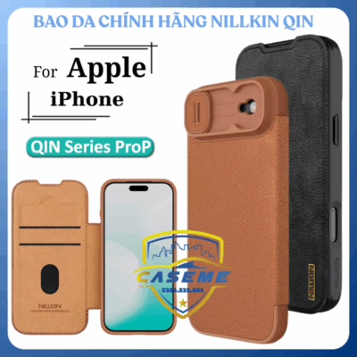 Bao da Nillkin Qin ProP iPhone Air cao cấp sang trọng