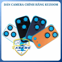 Dán cường lực bảo vệ camera iPhone 17 Pro Kuzoom viền nhôm