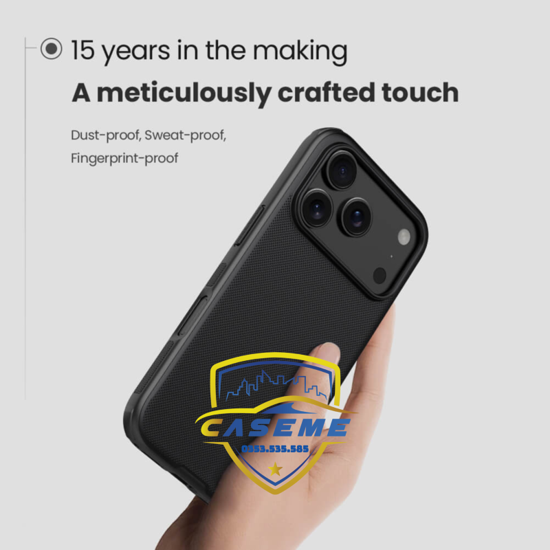 Ốp lưng iPhone 17 Pro 17 Pro Max Nillkin Super Frosted Shield Pro Matte mỏng nhẹ ôm sát