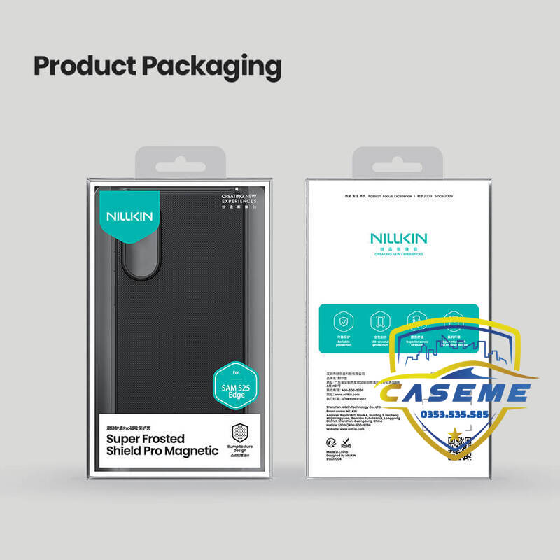 Ốp lưng Samsung Galaxy S25 Edge chính hãng Nillkin bền đẹp