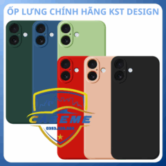 Ốp lưng silicon dẻo chính hãng KST Design cho iPhone 17