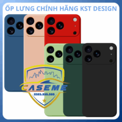 Ốp lưng silicon dẻo chính hãng KST Design cho iPhone 17 Pro Max
