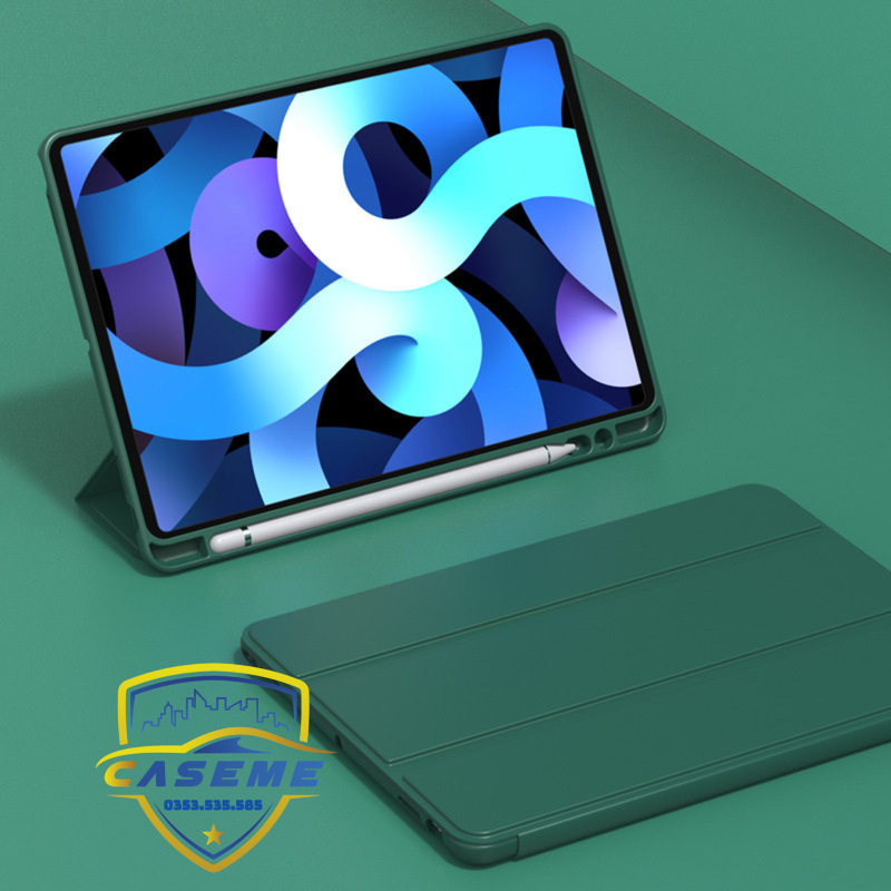 Bao da KAKUSIGA TPU iPad Gen có khay để bút tự tắt mở màn hình