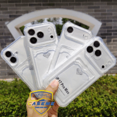 Ốp chống sốc iPhone 17 Pro kèm ngăn đựng thẻ trong suốt, bảo vệ camera toàn diện