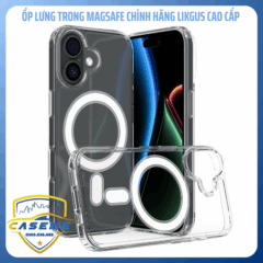 Ốp lưng iPhone 17 Likgus MagSafe trong suốt chính hãng