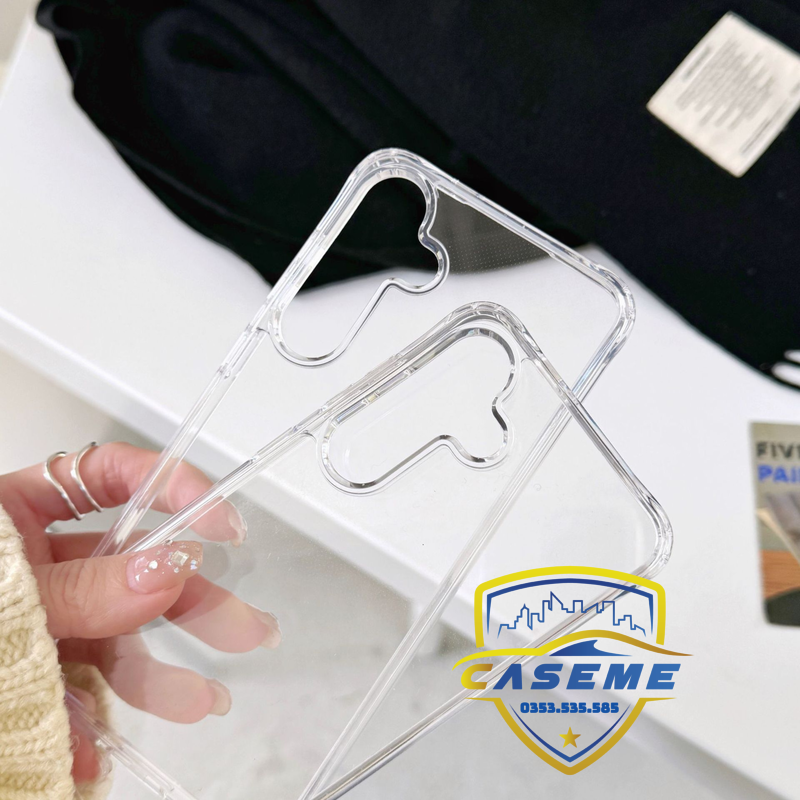 Ốp lưng TPU PC trong suốt chống trầy cho Galaxy S23 FE S24 FE S25 FE