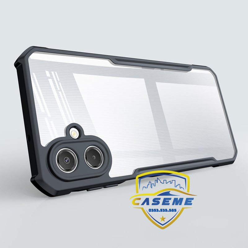 Ốp lưng chống sốc Galaxy A07 XUNDD màu trắng đen sang trọng.