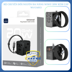 Bộ chuyển đổi nguồn đa năng WiWU 20W chính hãng kèm cáp USB C